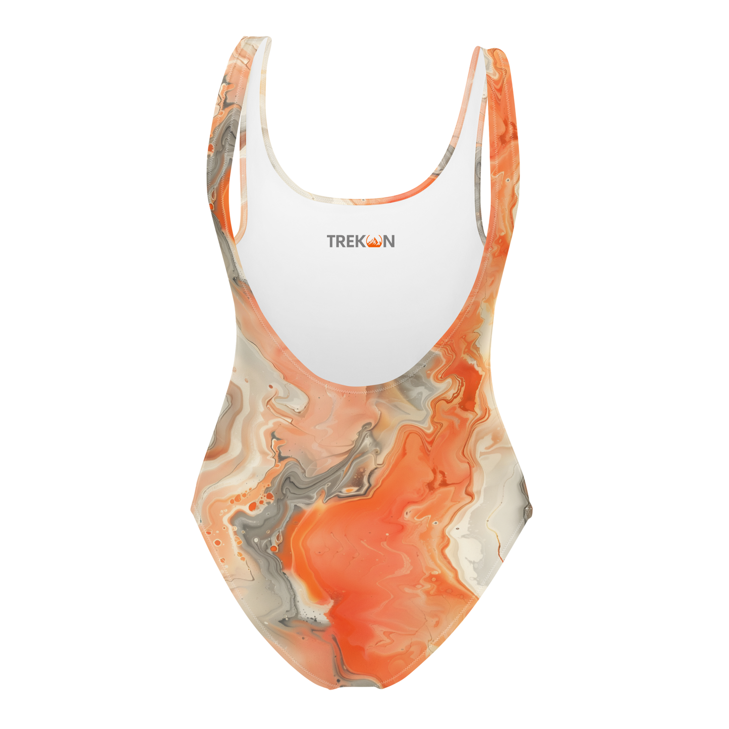 TrekOn Women's "Marble Waves" One-Piece Swimsuit