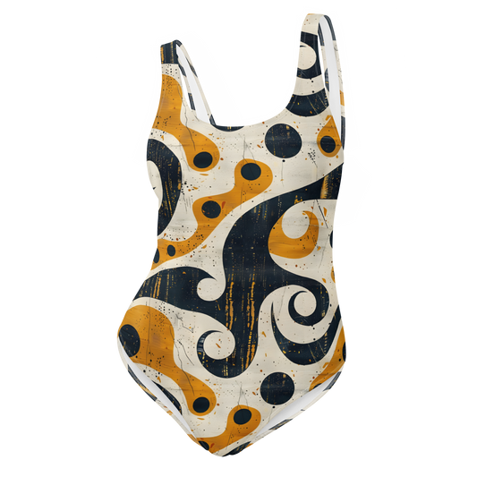 TrekOn Women's "Groovy Wave" One-Piece Swimsuit