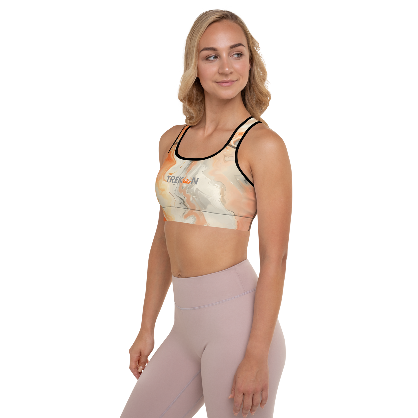 TrekOn Women's "Marble" Padded Sports Bra