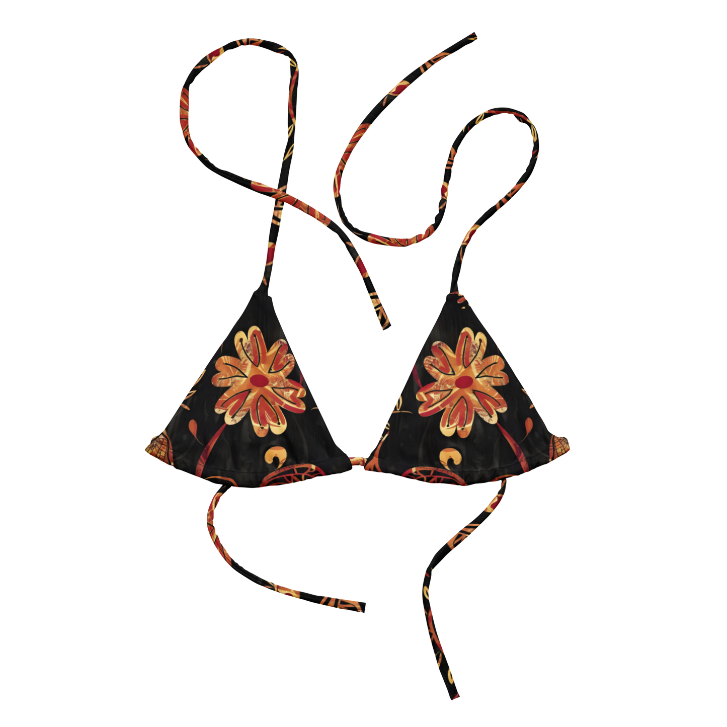 TrekOn Women's "Wildflower" Recycled String Bikini Top