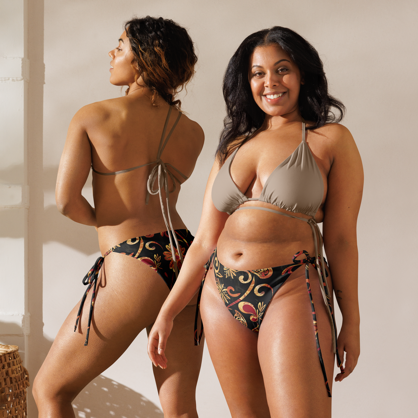 TrekOn Women's "Wildflower" Recycled String Bikini Bottom