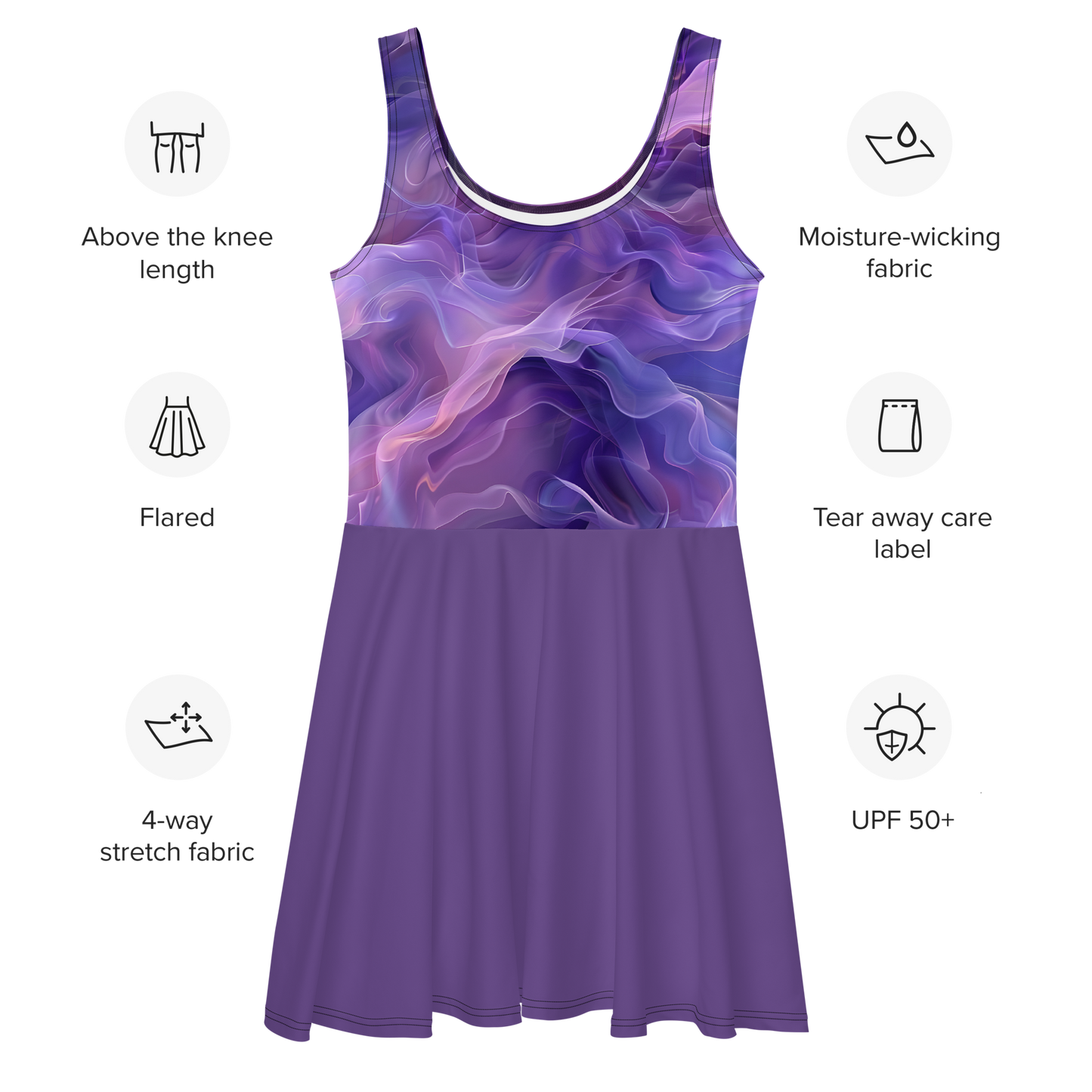 TrekOn Women's "Galaxy Glow" Skater Dress