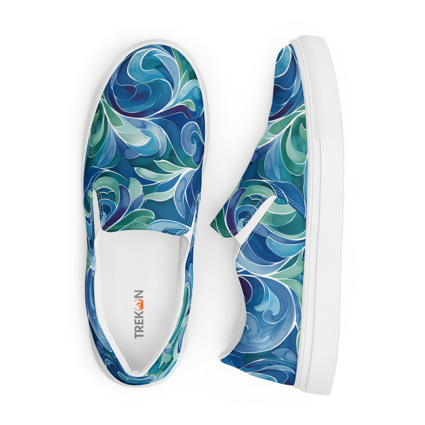 TrekOn Women's "Wave Crest" Slip-On Canvas Shoes