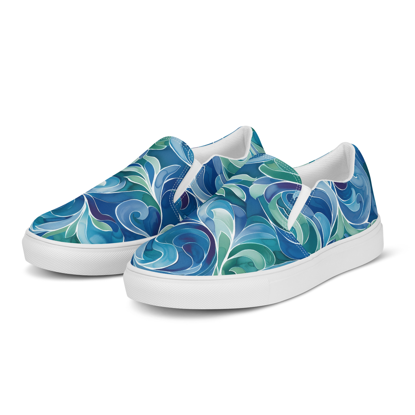 TrekOn Women's "Wave Crest" Slip-On Canvas Shoes