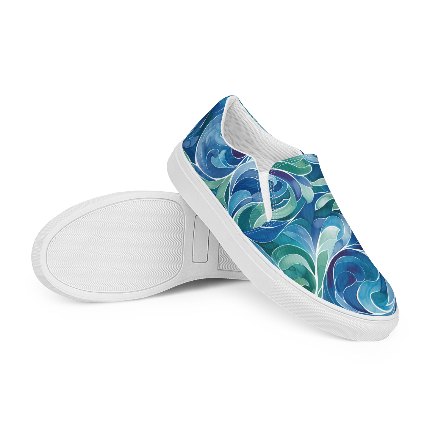 TrekOn Women's "Wave Crest" Slip-On Canvas Shoes